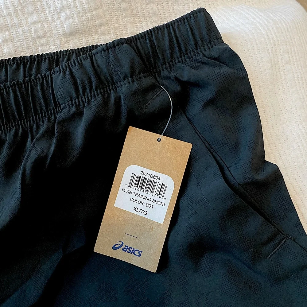 Asics Men’s 7 Inch Training Short Athletic Reflective Drawstring Shorts